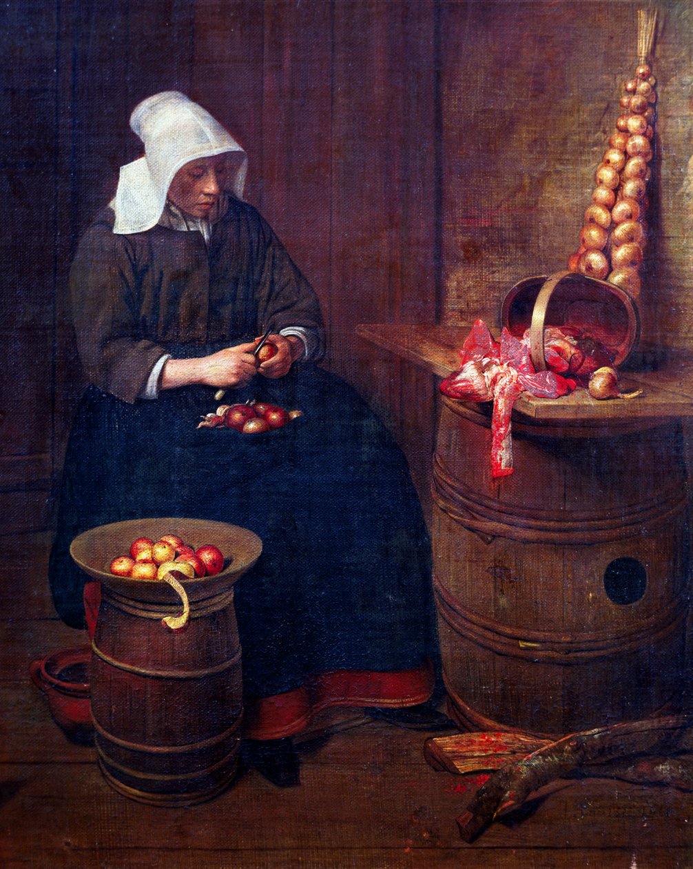 Descascador de maçãs, de Esaias Boursse (1631-1672) de Esaias Boursse