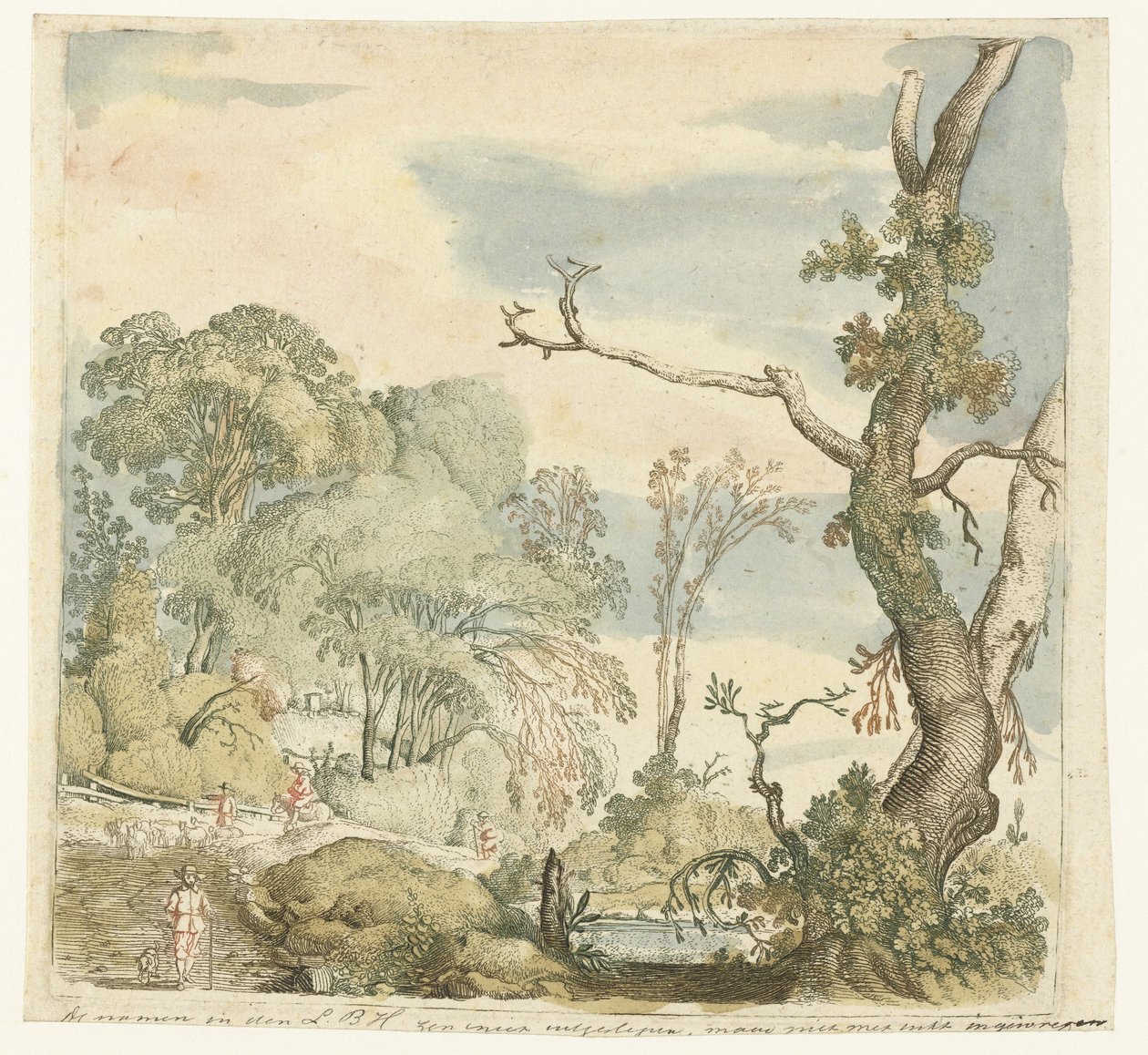paisagem com árvores de Esaias van de Velde