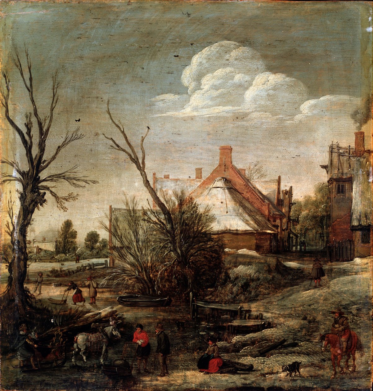 Inverno, século XVII de Esaias van de Velde
