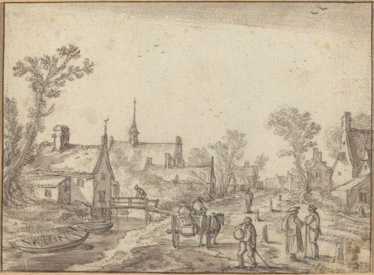 A Rua da Vila de Esaias van de Velde I