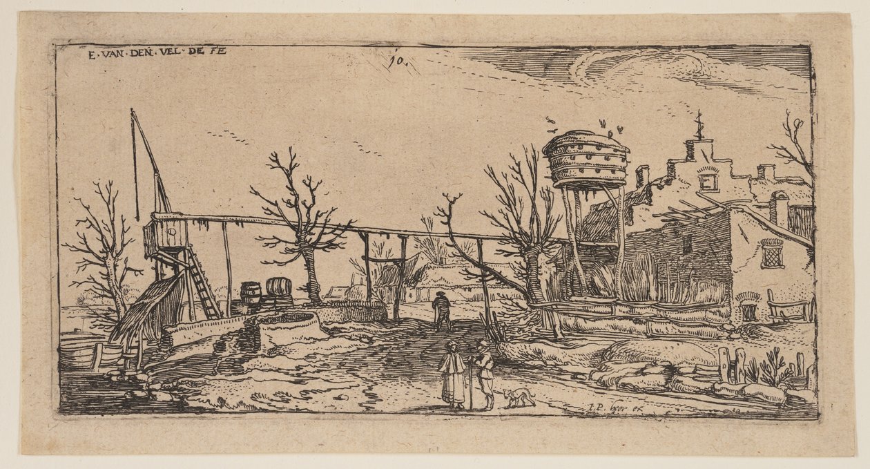 Paisagem com uma cervejaria, de Paisagens de Esaias van den Velde I