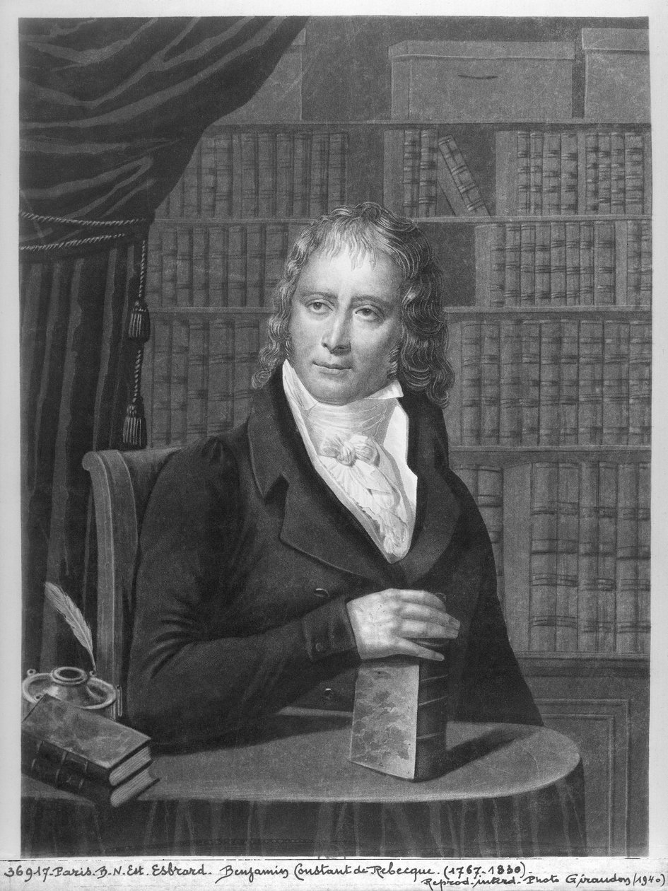 Henri Benjamin Constant de Rebecque (1767-1830) (Aquatinta) de Esbrard