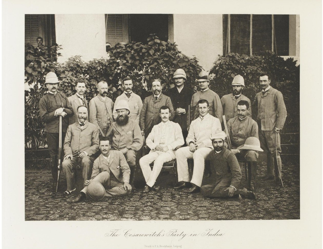 Tsarevich Nicholas Alexandrovich da Rússia visitando a Índia, 1891 de Esper Esperovich Ukhtomsky
