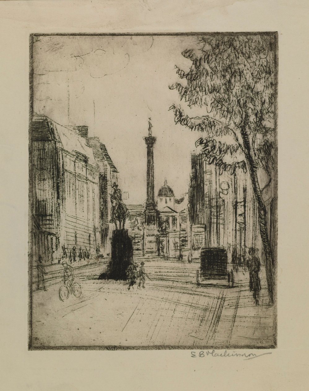 Vista de Trafalgar Square de Esther Blaikie MacKinnon