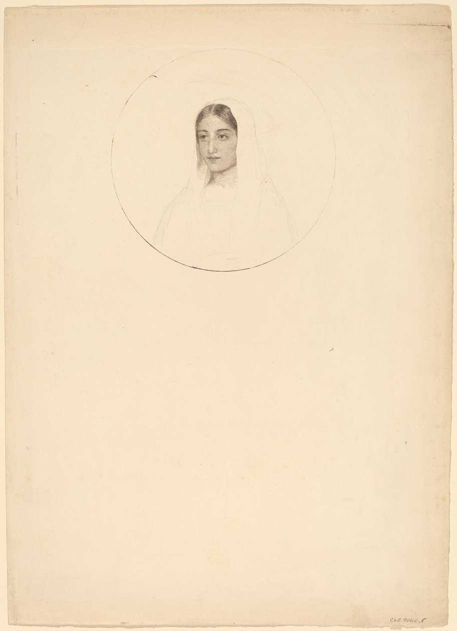 cabeça de mulher jovem de Esther Frances Alexander