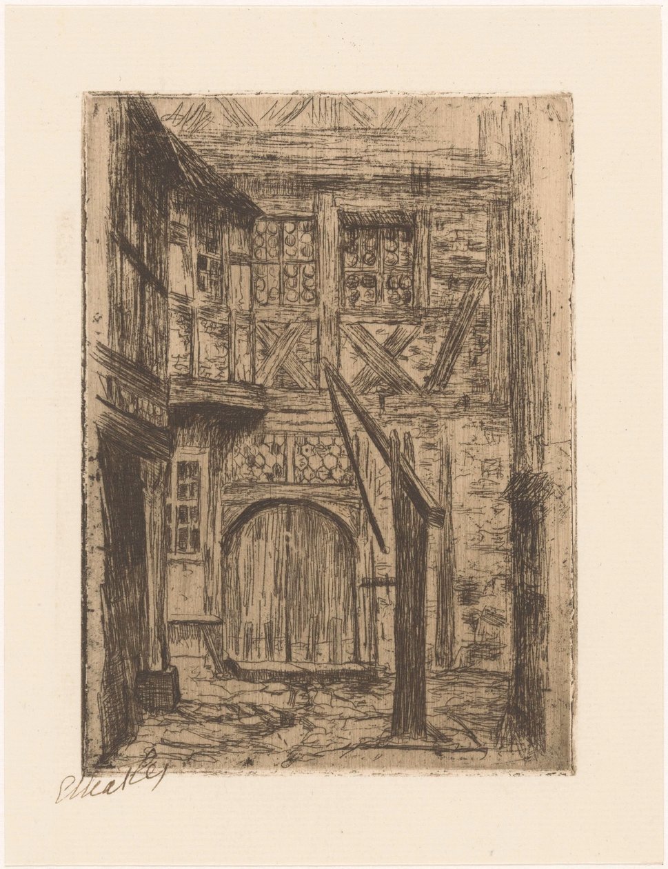 Rothenburg (título original sobre o objecto) de Etha Fles (signed by artist)
