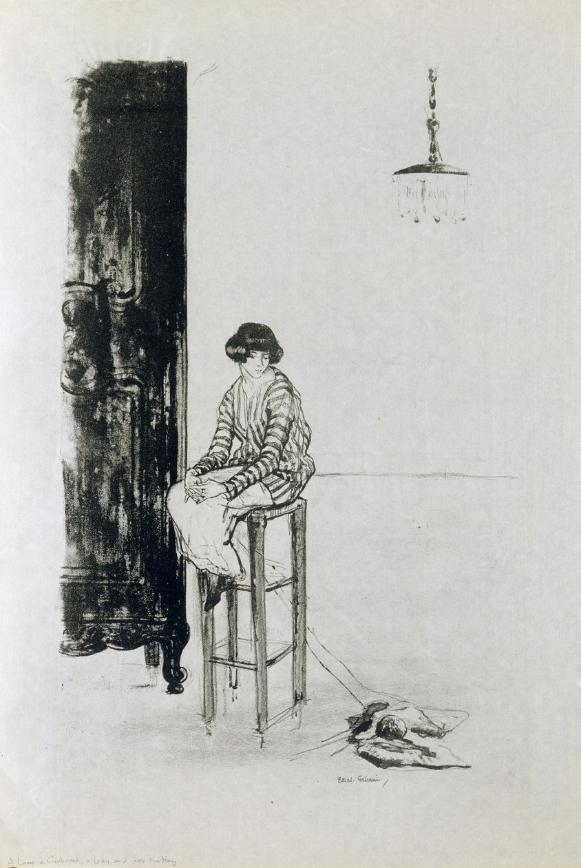 Uma senhora e o seu tricô de Ethel Gabain