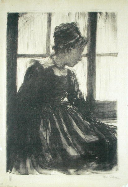 Jovem Breton Woman de Ethel Gabain