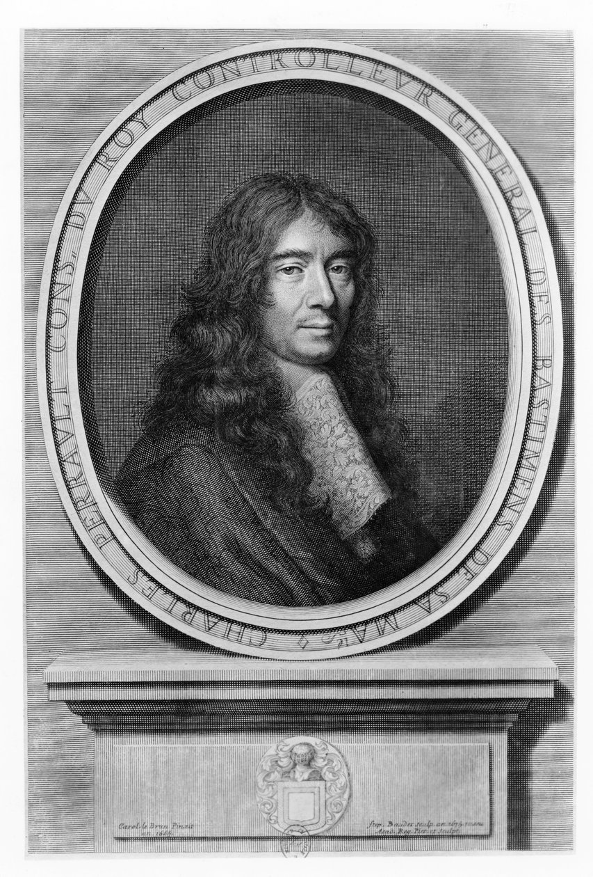 Retrato de Charles Perrault de Etienne Baudet