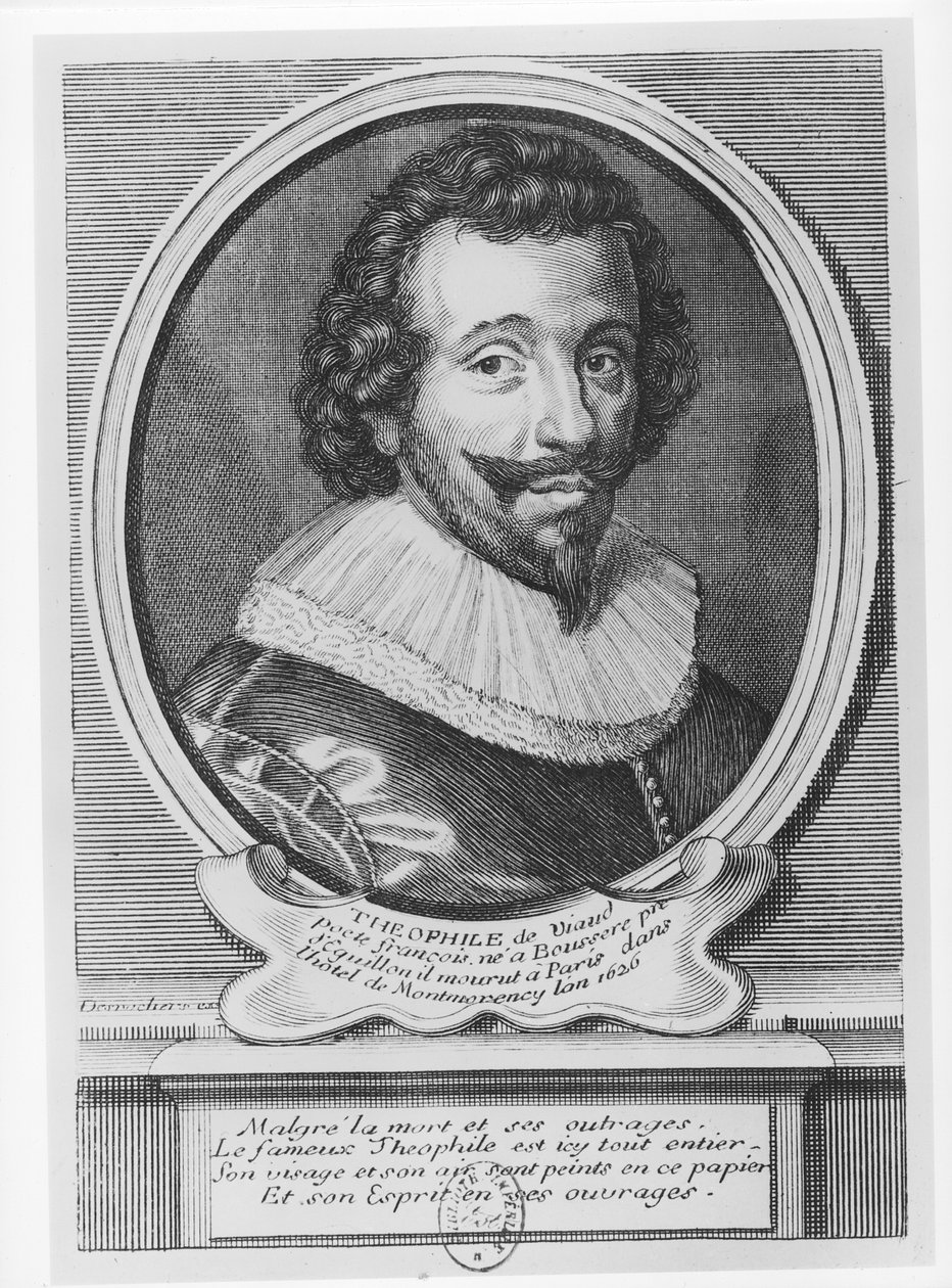 Retrato de Teófilo do Viau (1590-1626) de Etienne Jehandier Desrochers