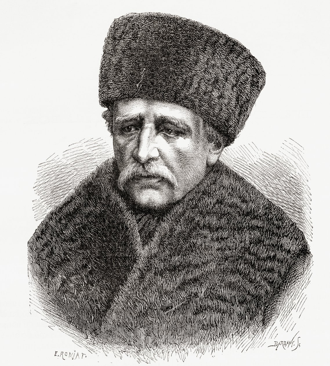 Barão Nils Adolf Erik Nordenskiold, 1878 de Etienne Antoine Eugene Ronjat