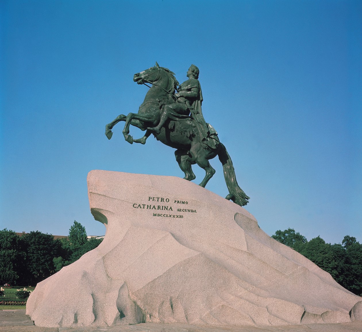 Estátua equestre de Pedro I (1672-1725), o Grande, 1782 de Etienne Maurice Falconet
