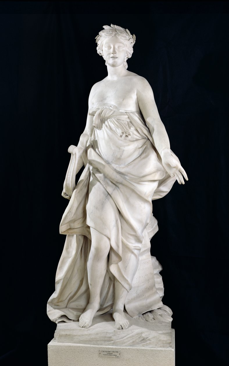 Música, 1757 (mármore) de Etienne Maurice Falconet