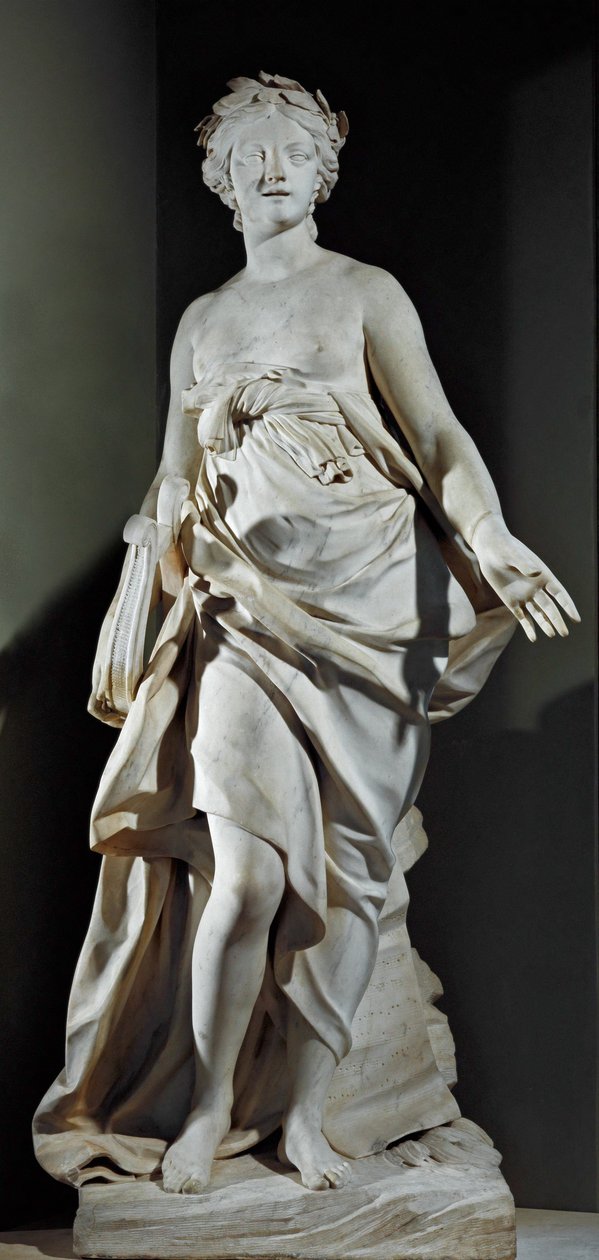 La musique - música, escultura encomendada por Mme ... de Etienne Maurice Falconet