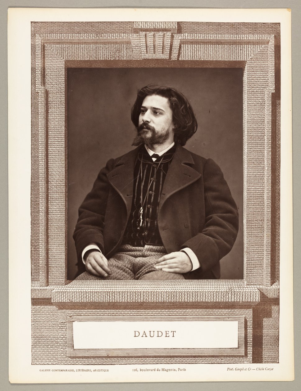 Alphonse Daudet (romancista francês, 1849-1897) de Etienne Carjat
