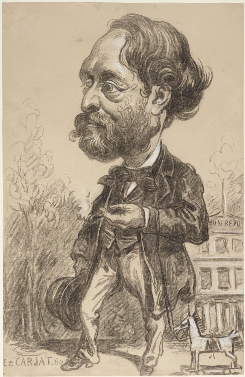 Caricatura de Gustave Perdonnet de Etienne Carjat