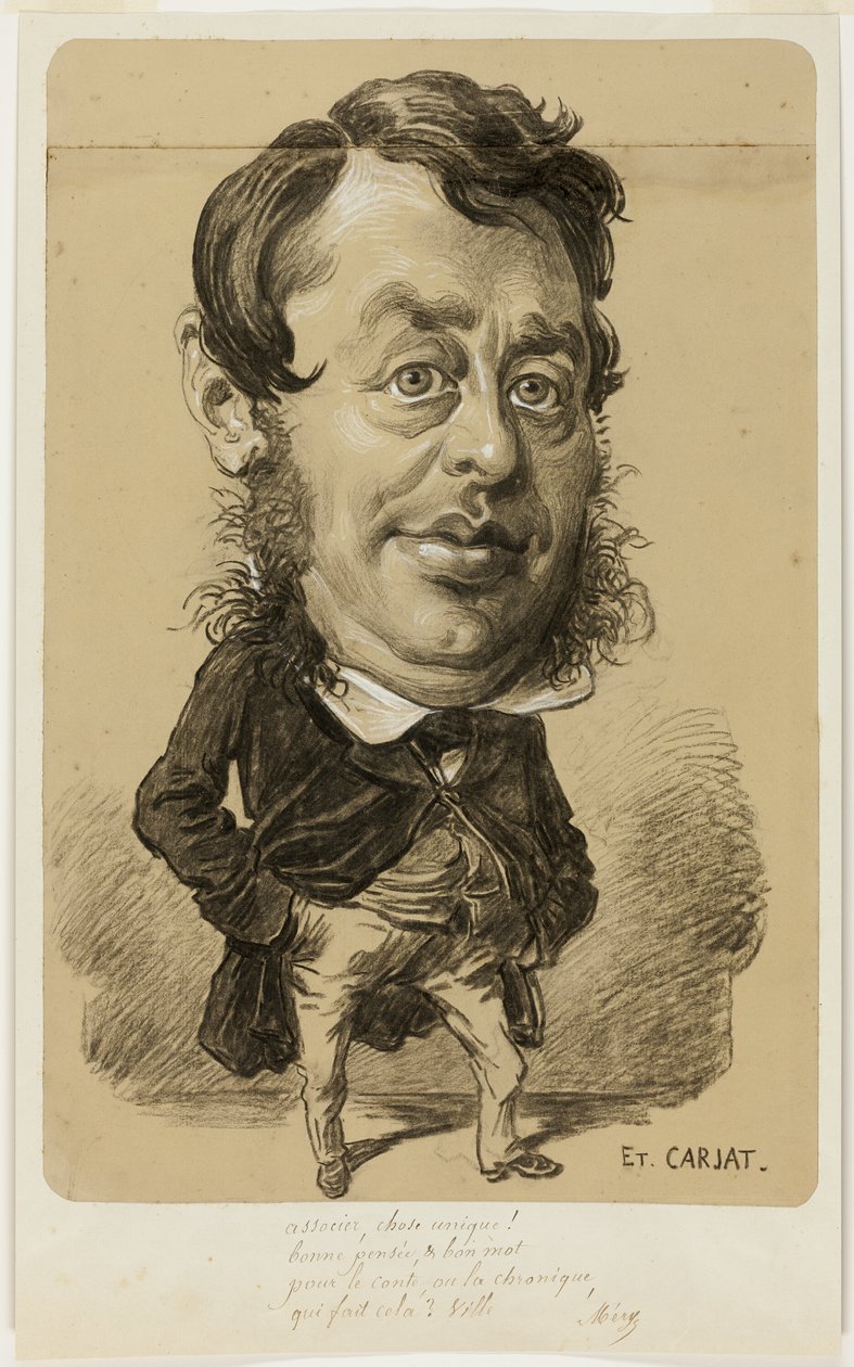 Caricatura de um homem de Etienne Carjat