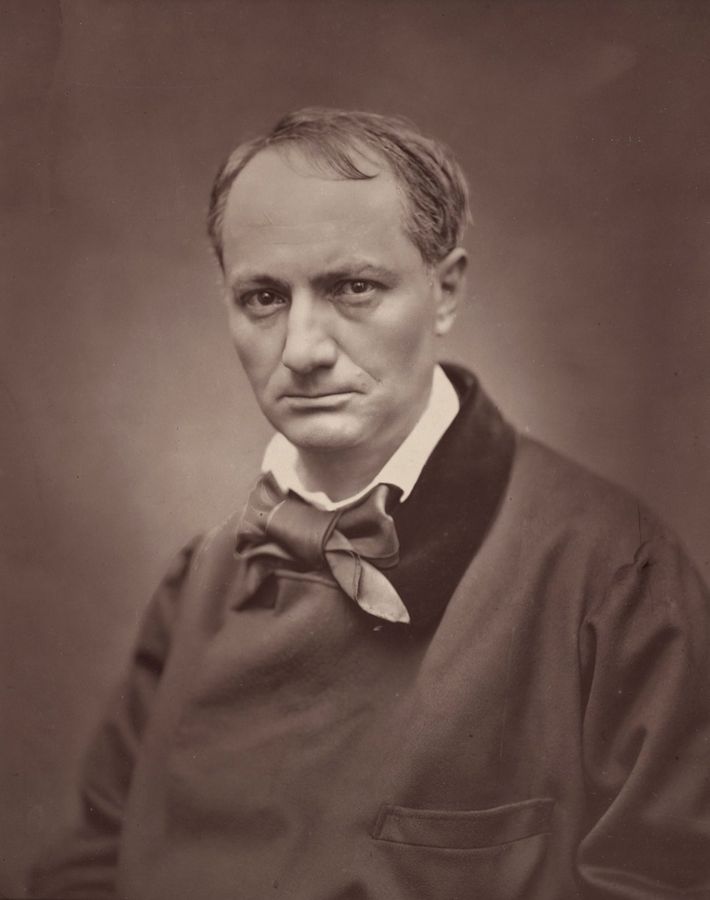 Charles Baudelaire,1861, impresso em 1877 (foto) de Etienne Carjat