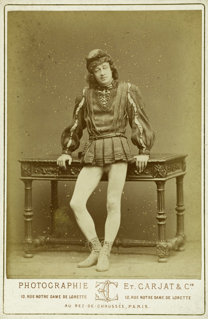Charley no papel de Jehan Frollo de Etienne Carjat
