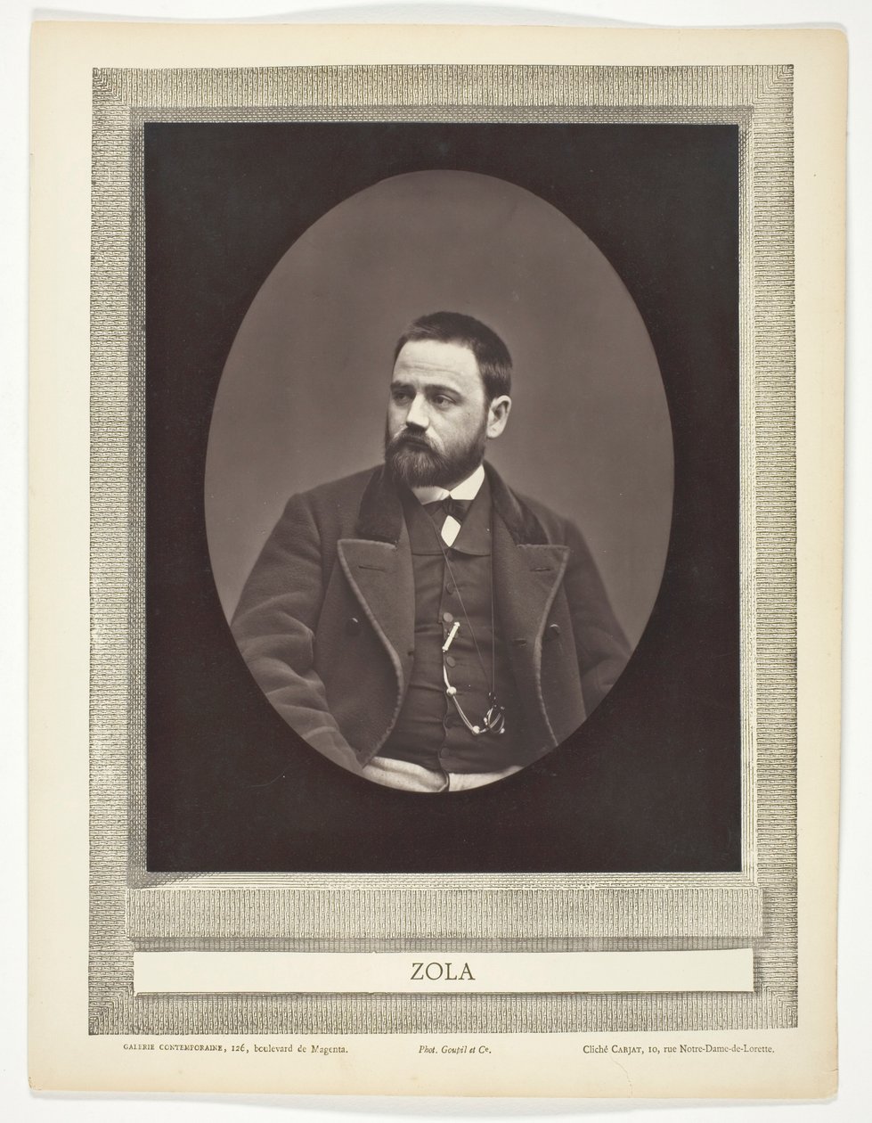 Émile Zola (romancista, dramaturgo e jornalista francês, 1840-1902) de Etienne Carjat