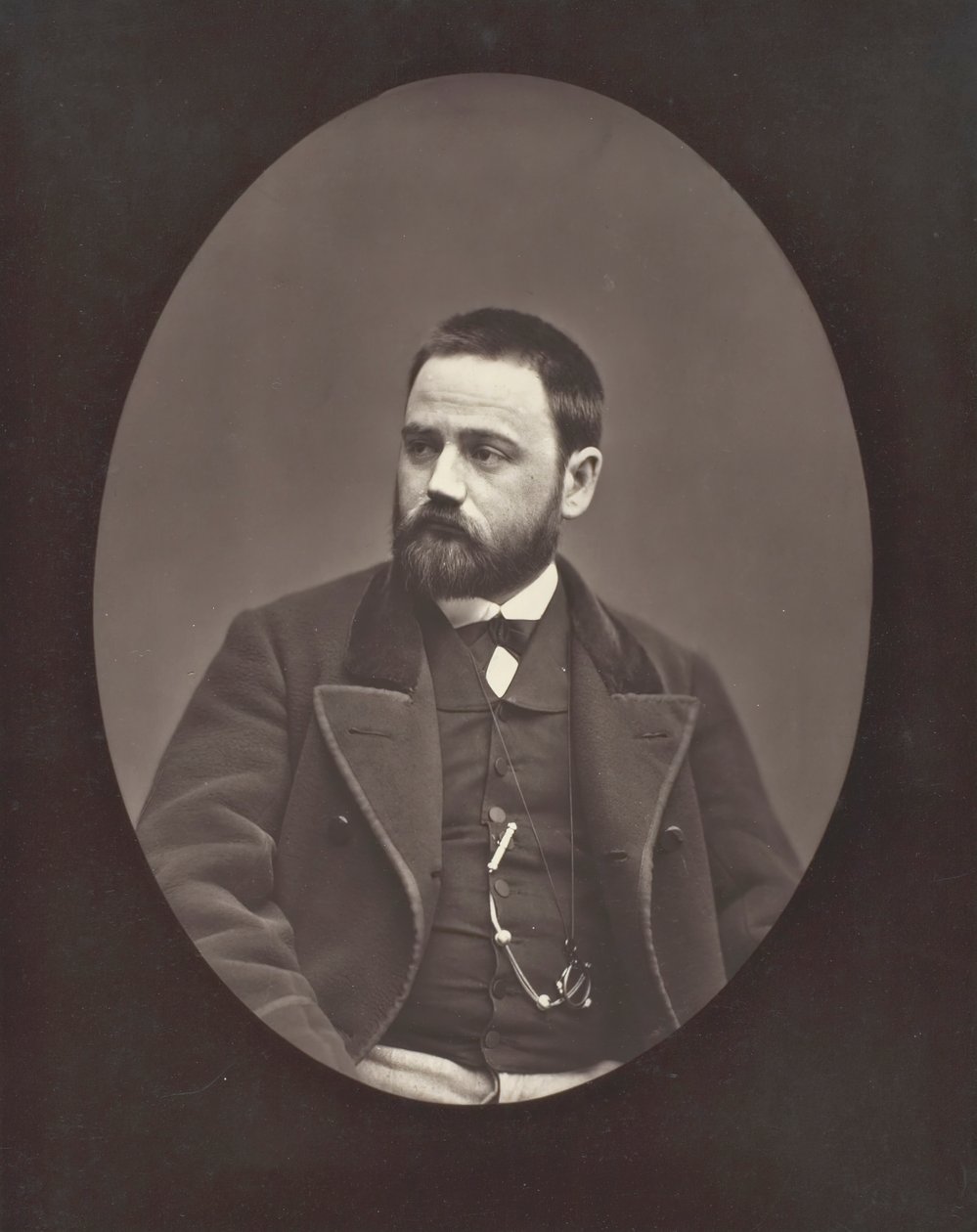 Émile Zola Romancista, dramaturgo e jornalista francês, 1840-1902, c. 1876. de Etienne Carjat