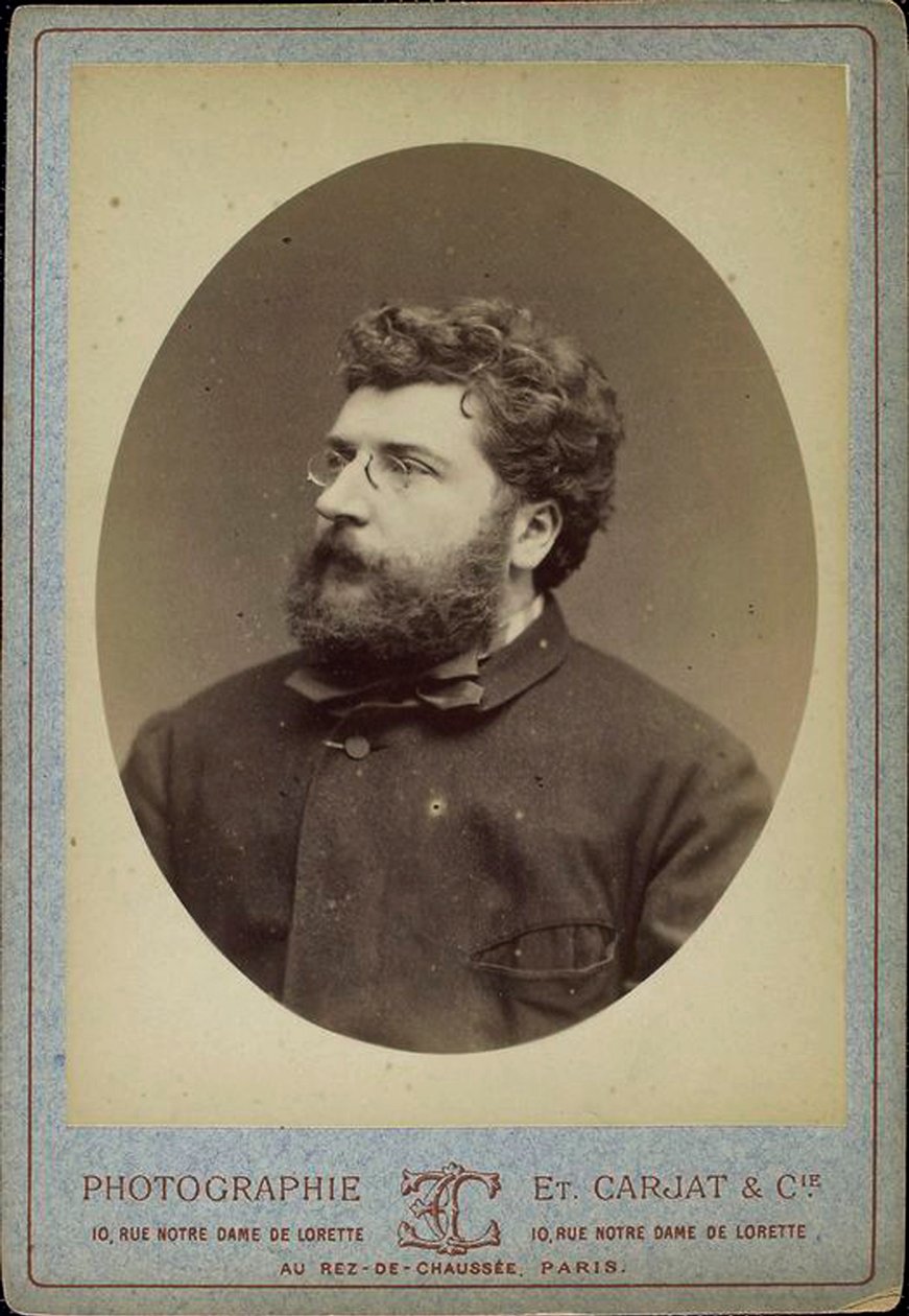 Georges Bizet, compositor e pianista francês, década de 1870 de Etienne Carjat