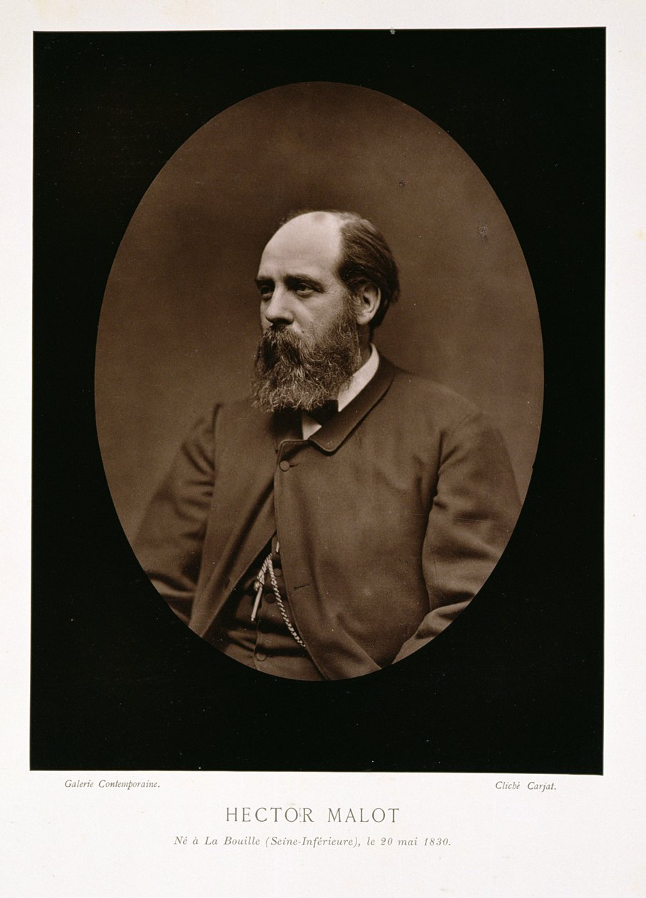 Hector Malot (1830-1907), de &39;Galerie Contemporaine&39;, c.1874-78 de Etienne Carjat