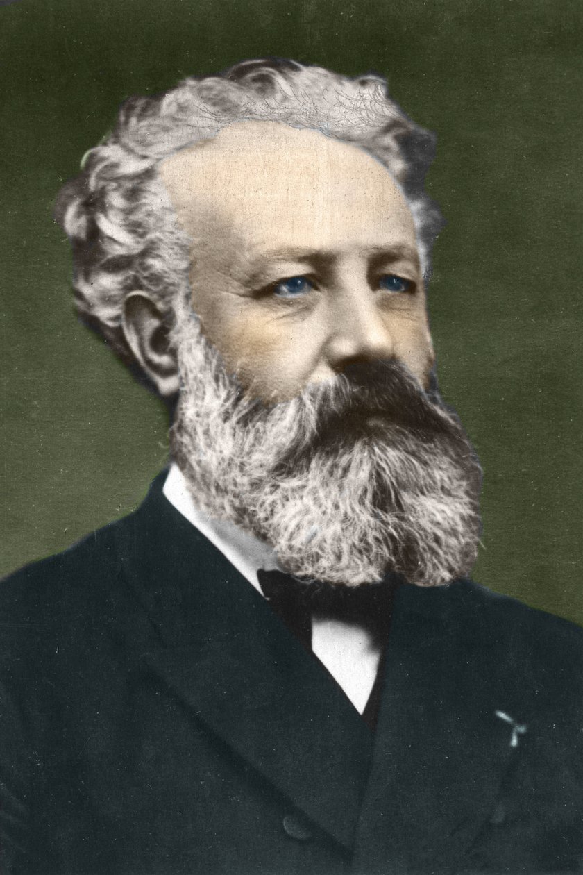 Jules Verne (1828-1905), escritor francês, de Carjat de Etienne Carjat