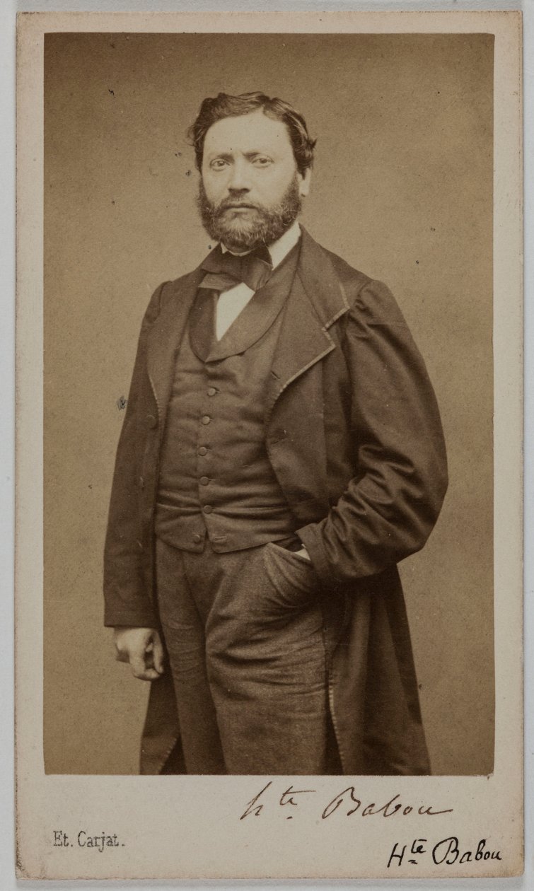 Retrato de Hippolyte Babou (ou Jean-sans-Peur), (1824-1878), (homem de letras) de Etienne Carjat