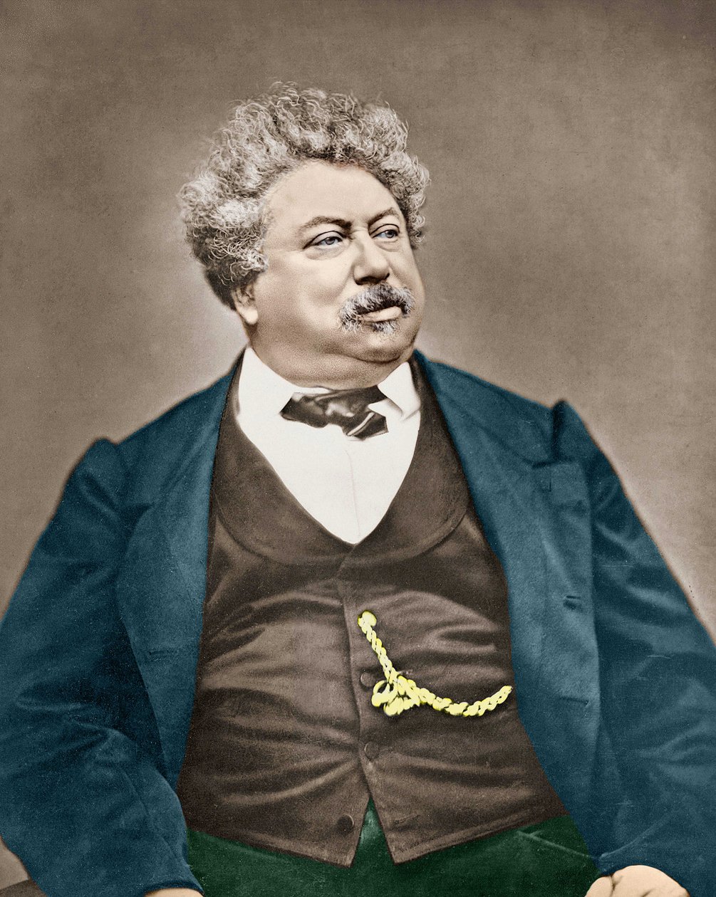 Retrato de Alexandre Dumas Père, de Carjat. de Etienne Carjat