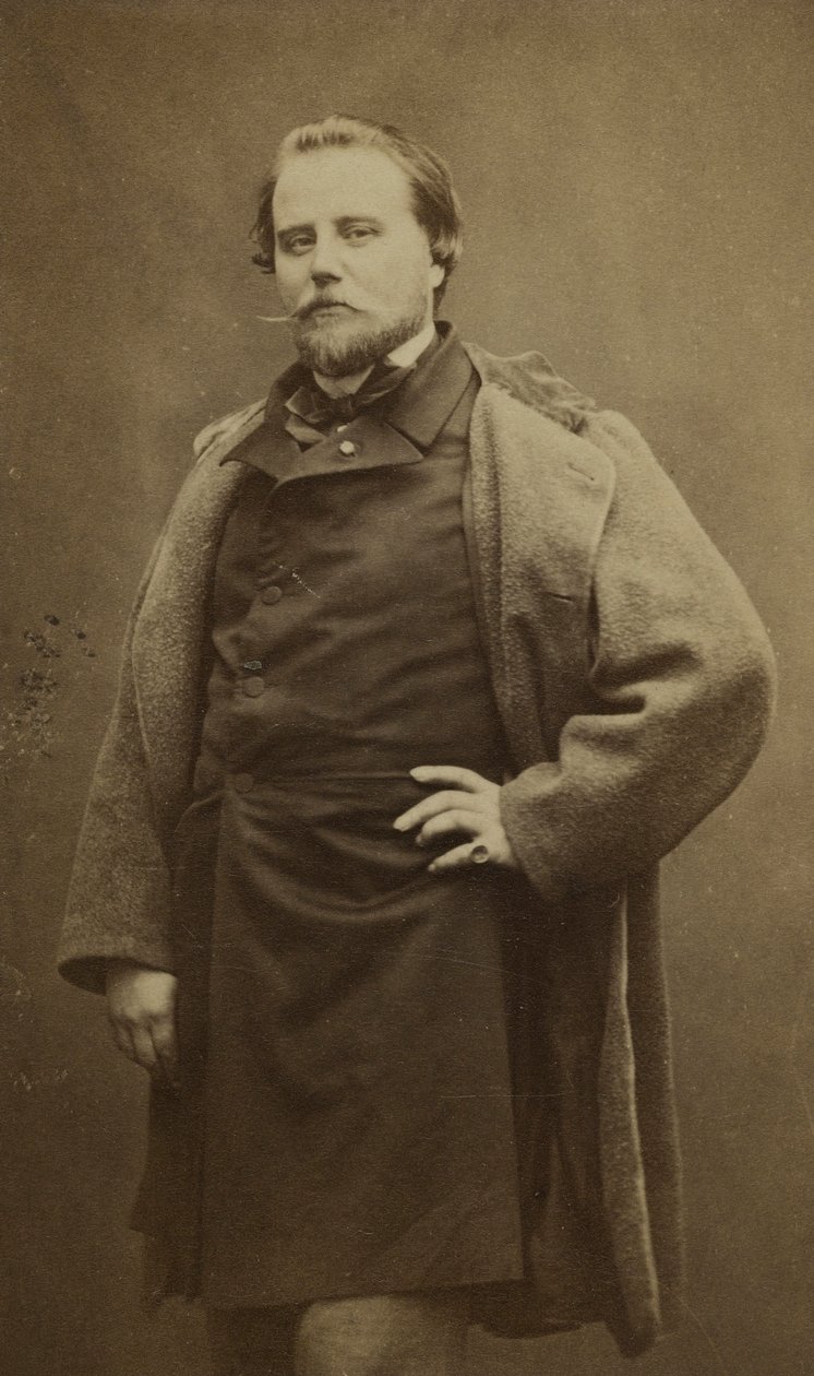 Retrato de Charles Basset (1822-1869), mais conhecido pelo pseudónimo de Adrien Robert. de Etienne Carjat