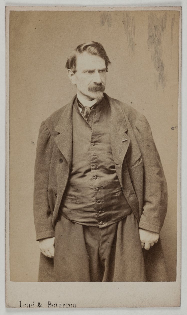 Retrato de François Delsarte, c.1870-90 (impressão albuminada) de Etienne Carjat