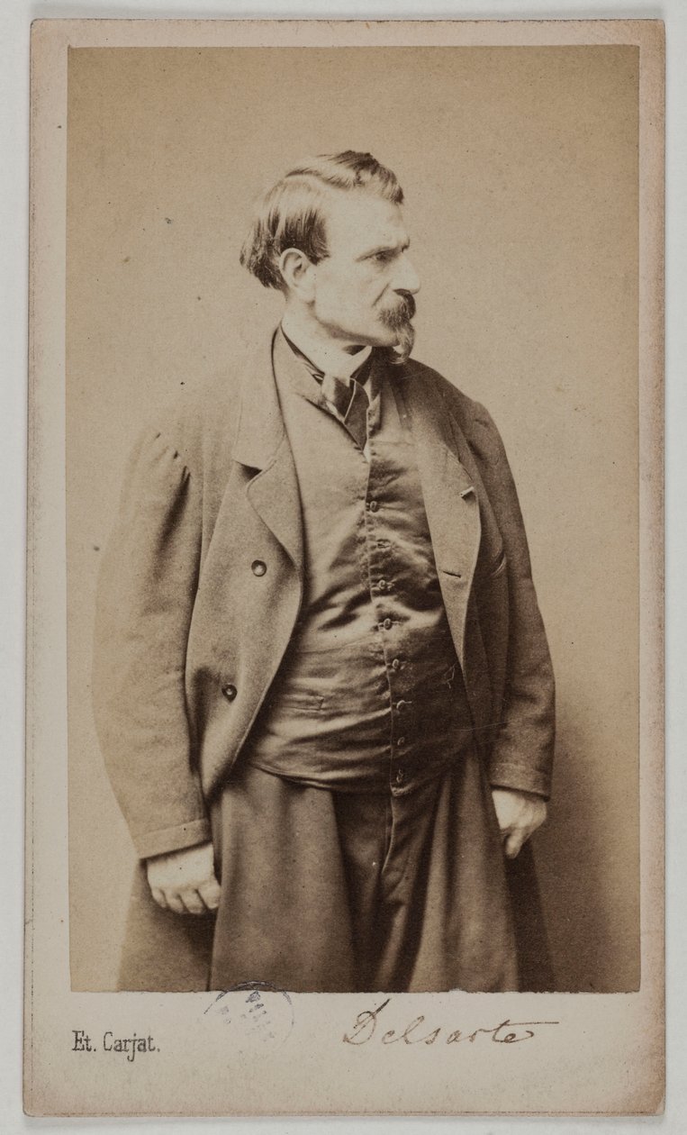 Retrato de François Delsarte, c.1870-90 (impressão albuminada) de Etienne Carjat