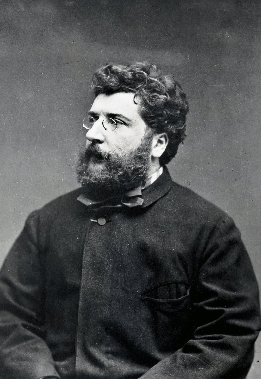Retrato do compositor e pianista francês Georges Bizet (Paris de Etienne Carjat