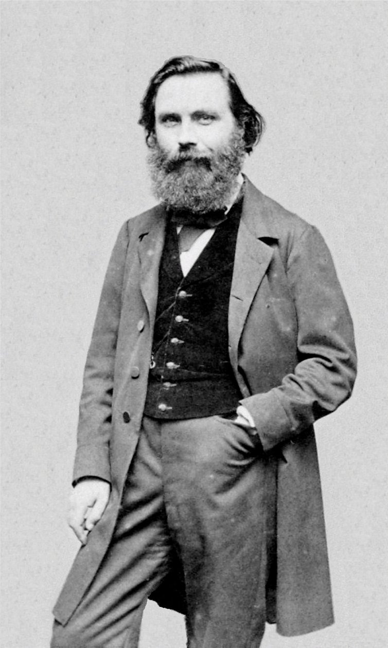 Retrato do escritor e jornalista francês Eugène Garcin (1830-1909). de Etienne Carjat