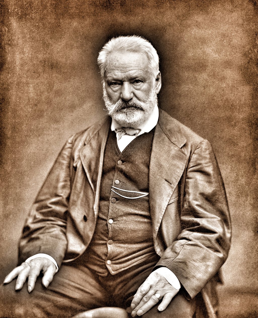 Retrato de Victor Hugo depois de Etienne Carjat- Imagem digitalmente limpa de Etienne Carjat