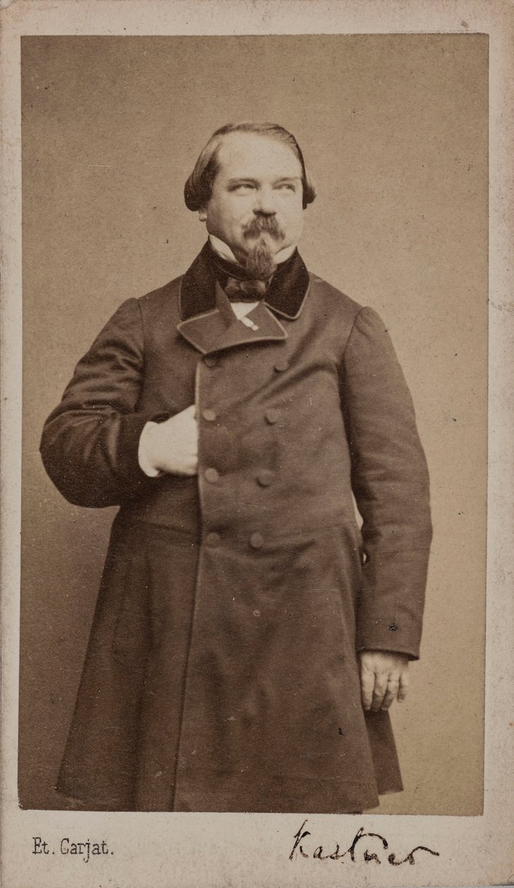 Retrato do compositor Jean-Georges Kastner 1810-1867, 1867. de Etienne Carjat