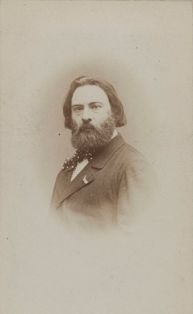 Retrato do pianista e compositor Émile Prudent 1817-1863, ca. 1860. de Etienne Carjat