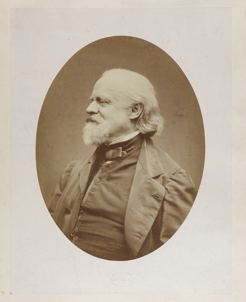 Retrato de Wojciech Grzymała (1793-1871), activista político, emigrante, amigo de Frédéric Chopin de Etienne Carjat