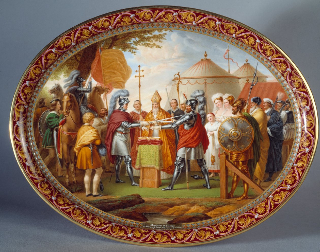 Tabuleiro para servir chocolates. Etienne Charles Leguay (1762-1846) de Etienne Charles Leguay