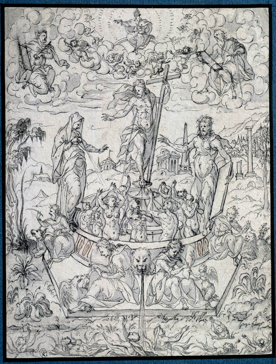 Alegoria da religião. Desenho de Etienne Delaune (1518-1583/95) Paris do século XVI, Museu do Louvre de Etienne Delaune