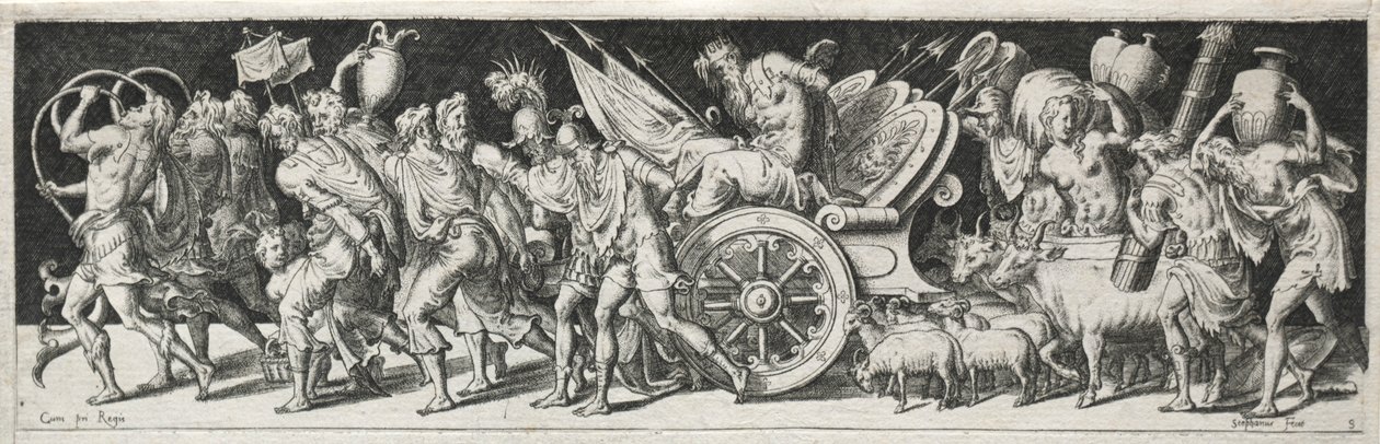 Combates e triunfos, provavelmente da década de 1560. de Etienne Delaune