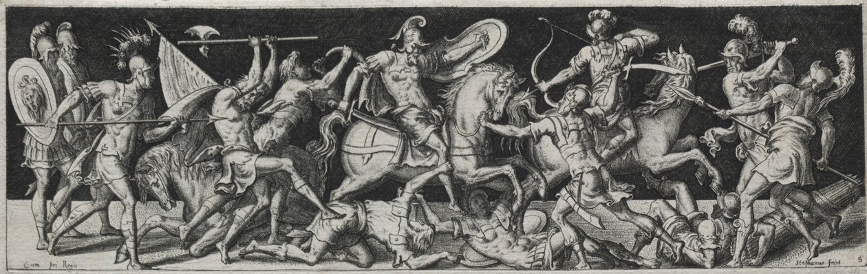 Combates e triunfos, provavelmente da década de 1560. de Etienne Delaune