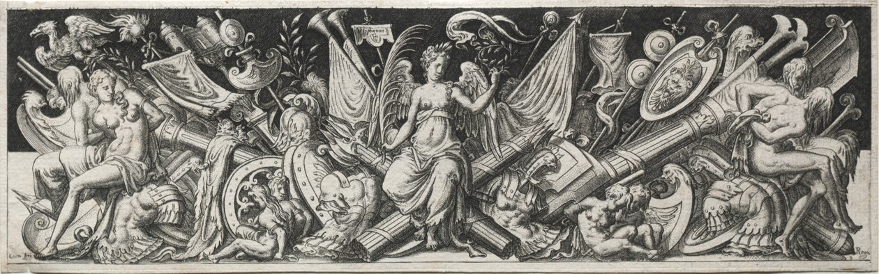 Combates e triunfos, provavelmente da década de 1560. de Etienne Delaune