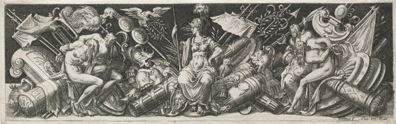 Combates e triunfos, provavelmente da década de 1560. de Etienne Delaune