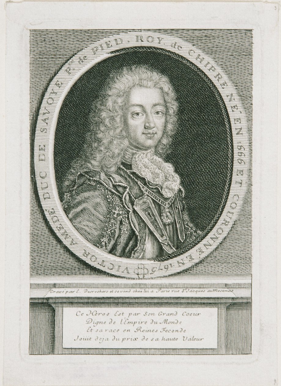 Vítor Amadeus II Duque de Saboia, Rei da Sicília e primeiro Rei do Piemonte-Sardenha de Etienne Desrochers