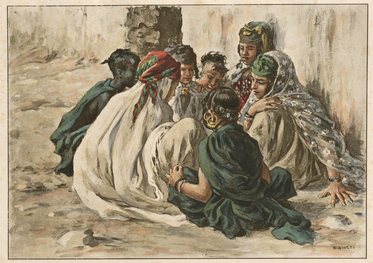 Jogos de meninas em Laghouat de Alphonse Etienne Dinet