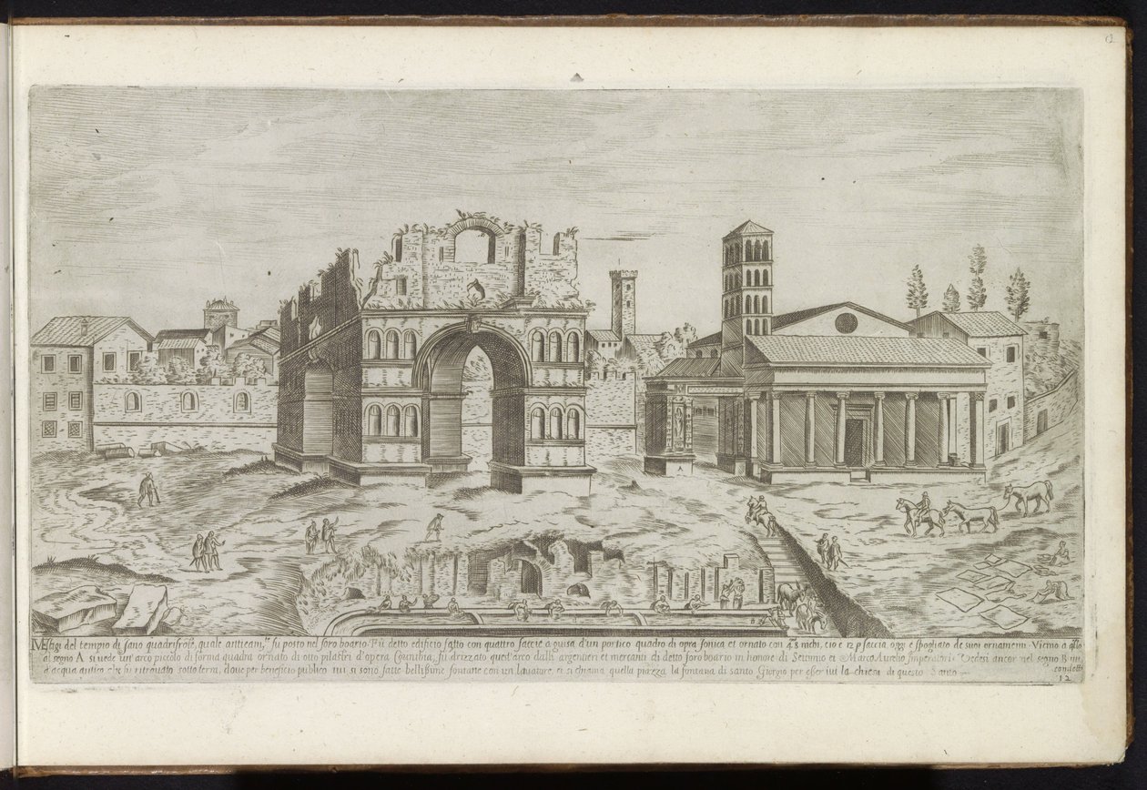 Arco de Janus em Roma Edifícios antigos (título da série) I vestigi dell