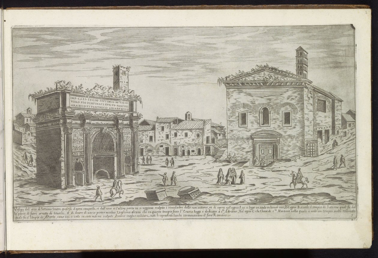 Arco de Septímio Severo em Roma Edifícios antigos (título da série) I vestigi dell