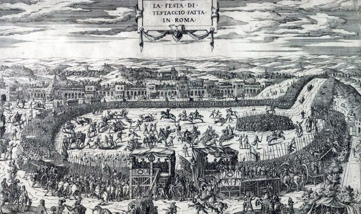 Dupérac Festa de Testaccio 1554 de Etienne Duperac